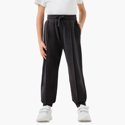 Juniors Mandari Collar Long Sleeves Jacket and Joggers Set with Zip Closure