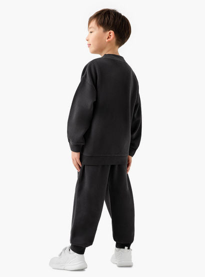 Juniors Mandari Collar Long Sleeves Jacket and Joggers Set with Zip Closure-boys-clothing-setsandcoords-image-4