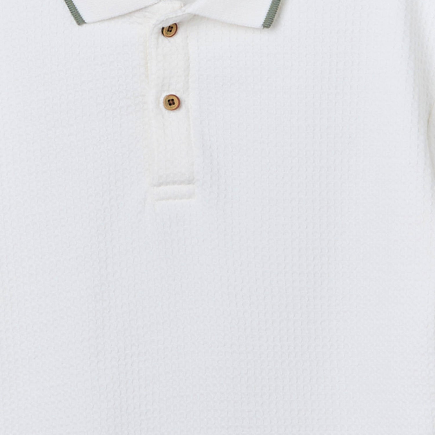 Eligo Collared Short Sleeves Polo T-shirt and Shorts Set with Waffle Textured Design