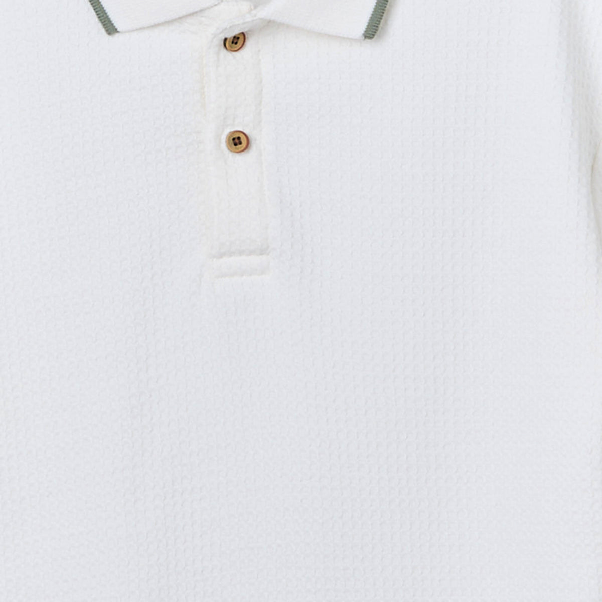 Eligo Collared Short Sleeves Polo T-shirt and Shorts Set with Waffle Textured Design