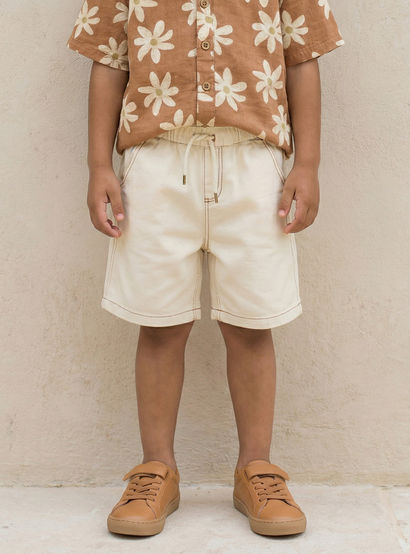 Eligo Collared Short Sleeves Shirt and Shorts Set with Floral Print-boys-clothing-setsandcoords-image-4