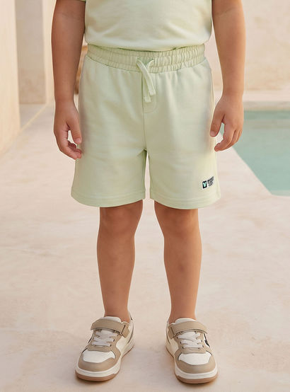 Disney Crew Neck Short Sleeve T-shirt and Shorts Set with Mickey Mouse Print-boys-clothing-setsandcoords-image-4