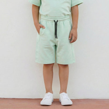 Kappa Crew Neck Short Sleeves T-shirt and Shorts Set with Embossed Logo
