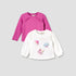 Pack of 2 Juniors Crew Neck Long Sleeves T-shirt with Applique Detail - Multicolour / 12-18 mths