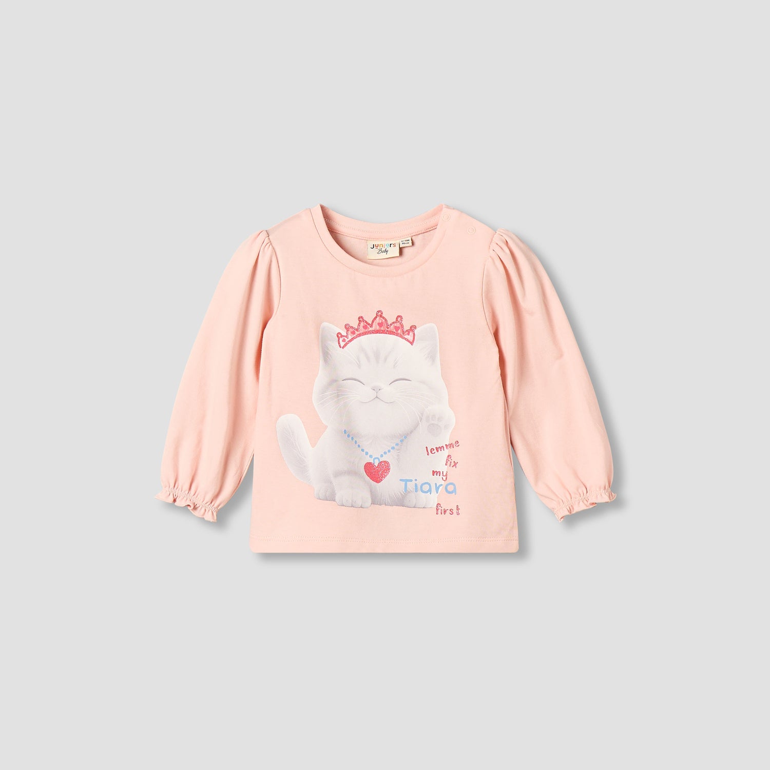 Juniors Crew Neck Long Sleeves T-shirt with Graphic Print