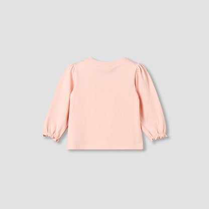 Juniors Crew Neck Long Sleeves T-shirt with Graphic Print