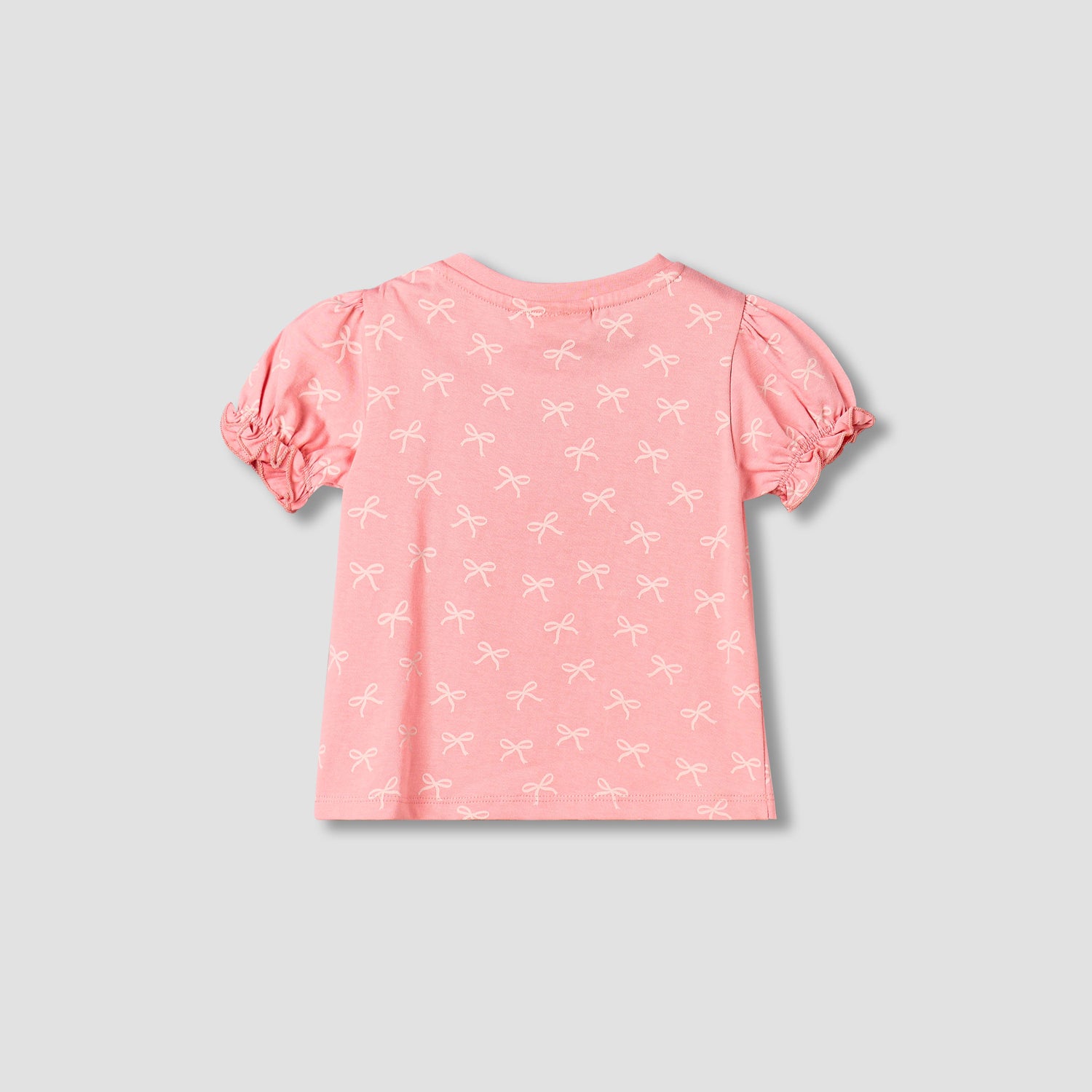 Juniors Crew Neck Short Sleeves T-shirt with Floral Print