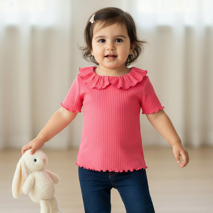 Pack of 3 Juniors Round Neck Short Sleeves T-shirt with Assorted Design