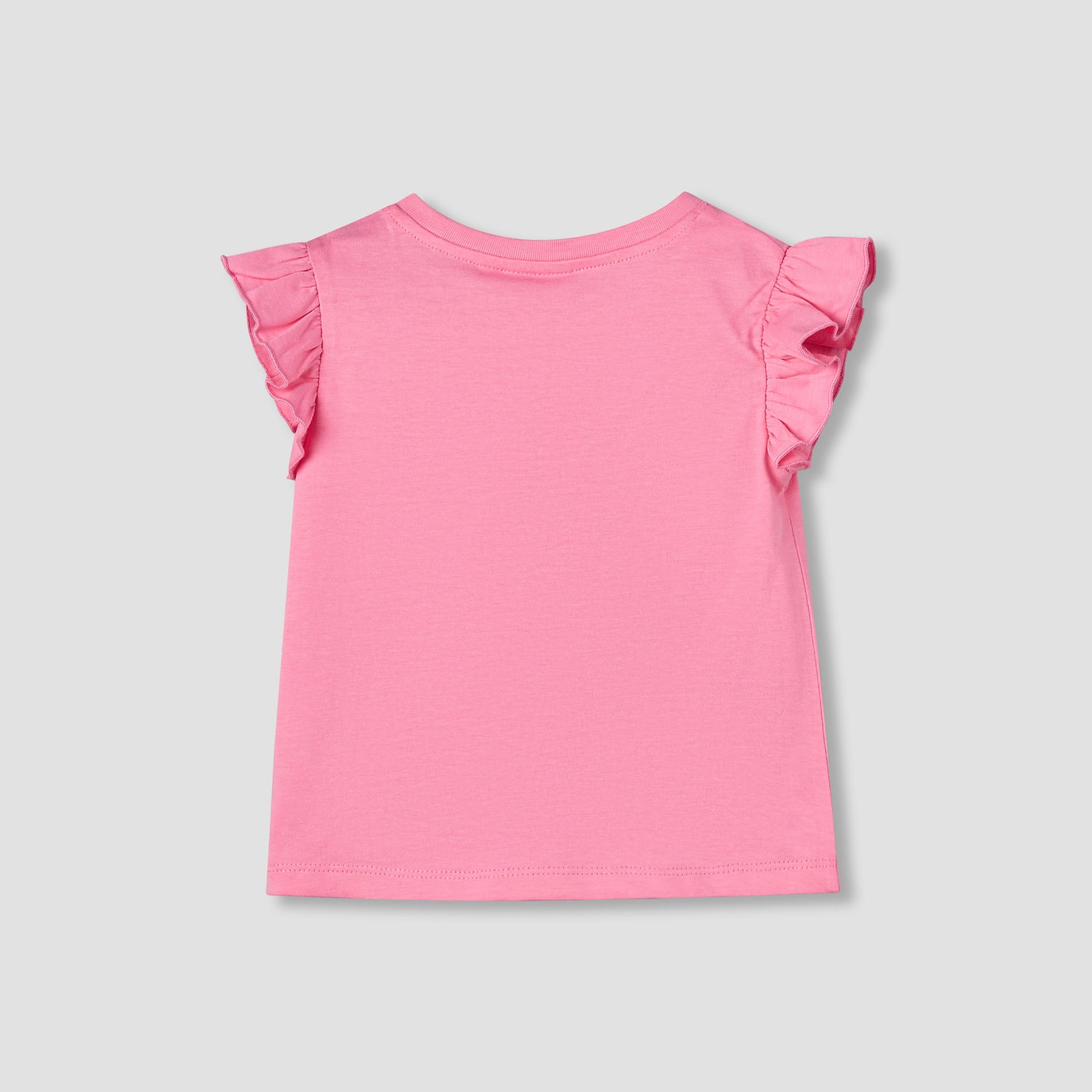 Juniors Round Neck Cap Sleeves T-shirt with Bunny Print