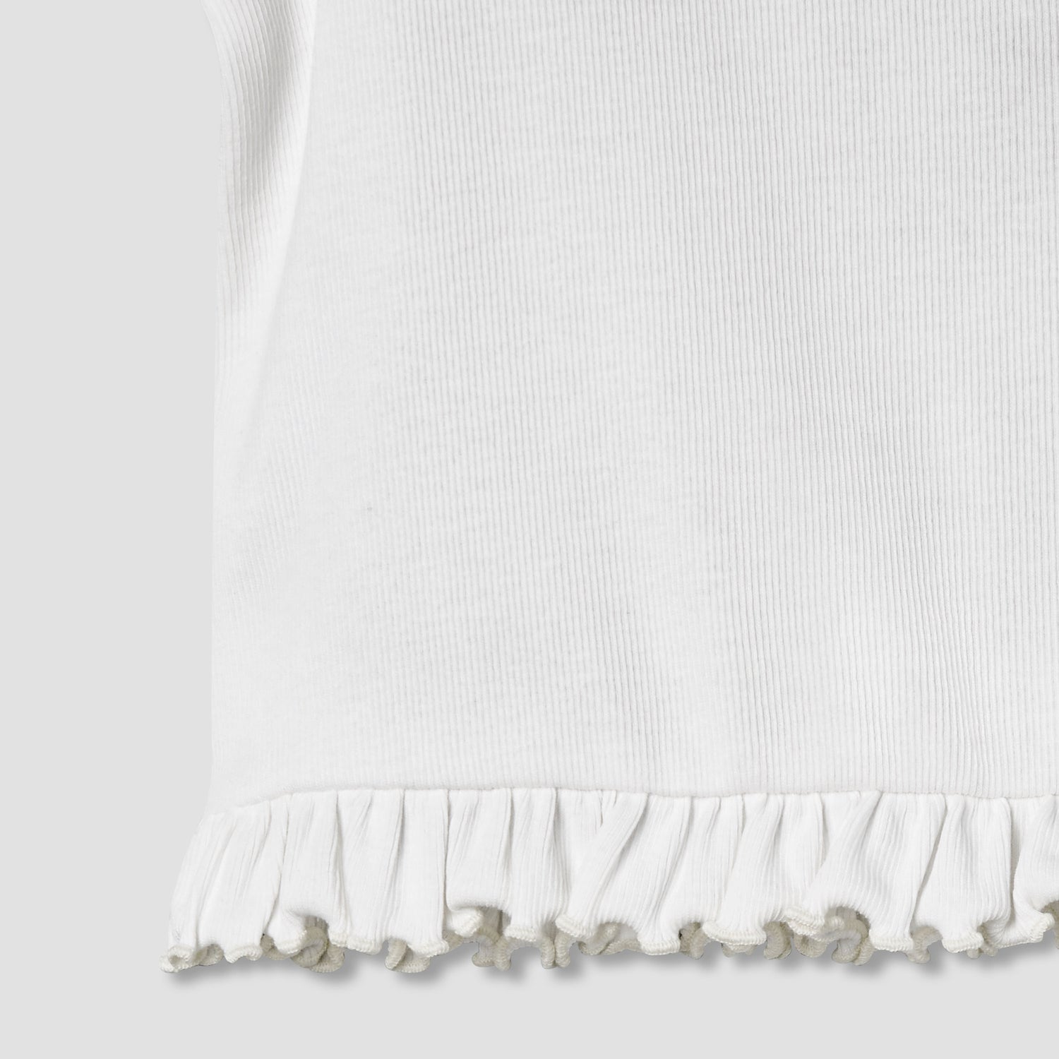 Juniors Crew Neck Short Puff Sleeves T-shirt with Ribbed Texture