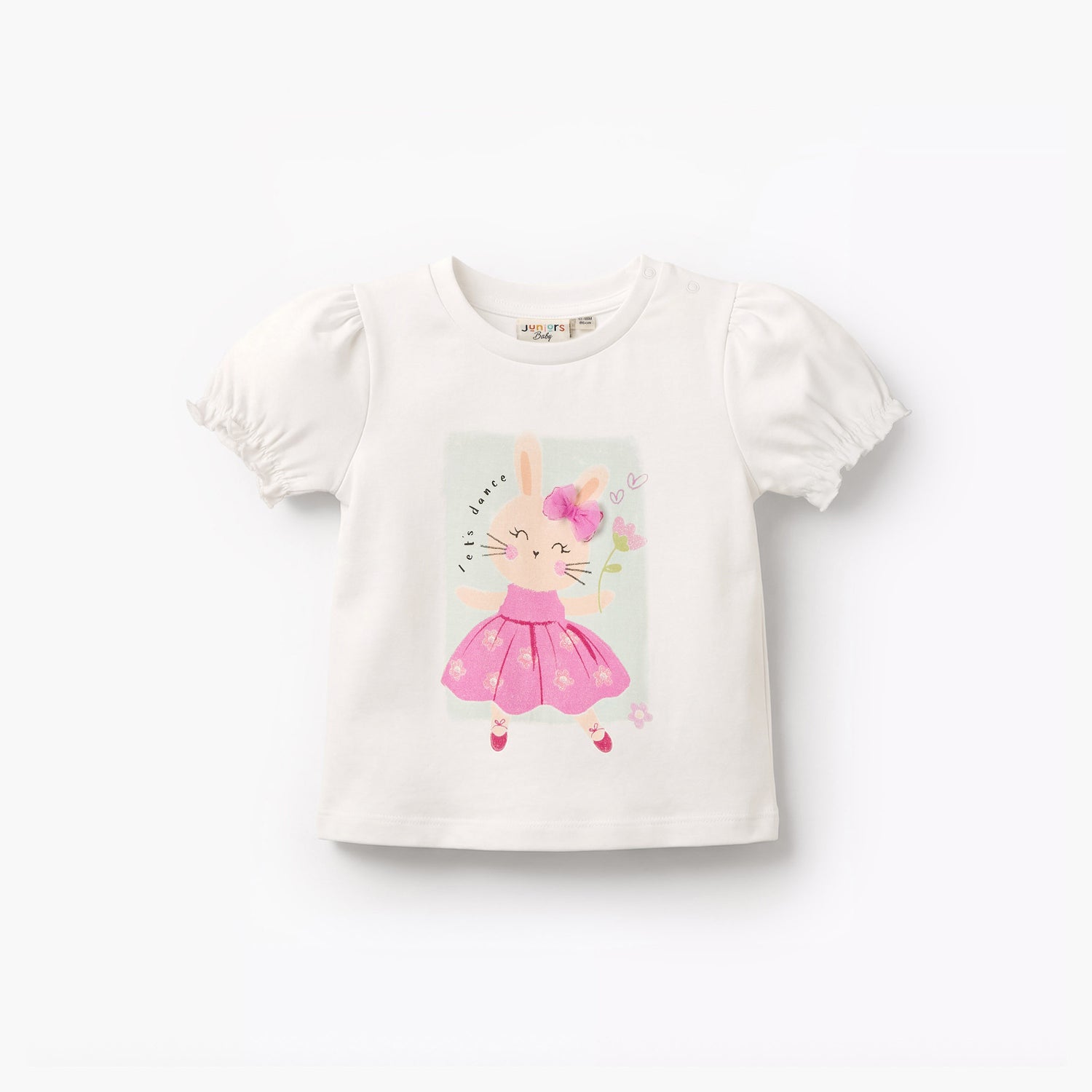 Pack of 2 Juniors Round Neck Short Sleeves T-shirt with Assorted Prints