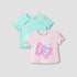 Pack of 2 Juniors Crew Neck Short Sleeves T-shirt with Assorted Design - Multicolour / 12-18 mths