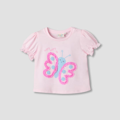 Pack of 2 Juniors Crew Neck Short Sleeves T-shirt with Assorted Design