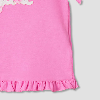 Pack of 2 Juniors Short Sleeves T-shirt with Ruffle Hem