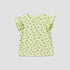 Juniors Round Neck Sleeveless T-shirt with Floral Print - Green / 12-18 mths