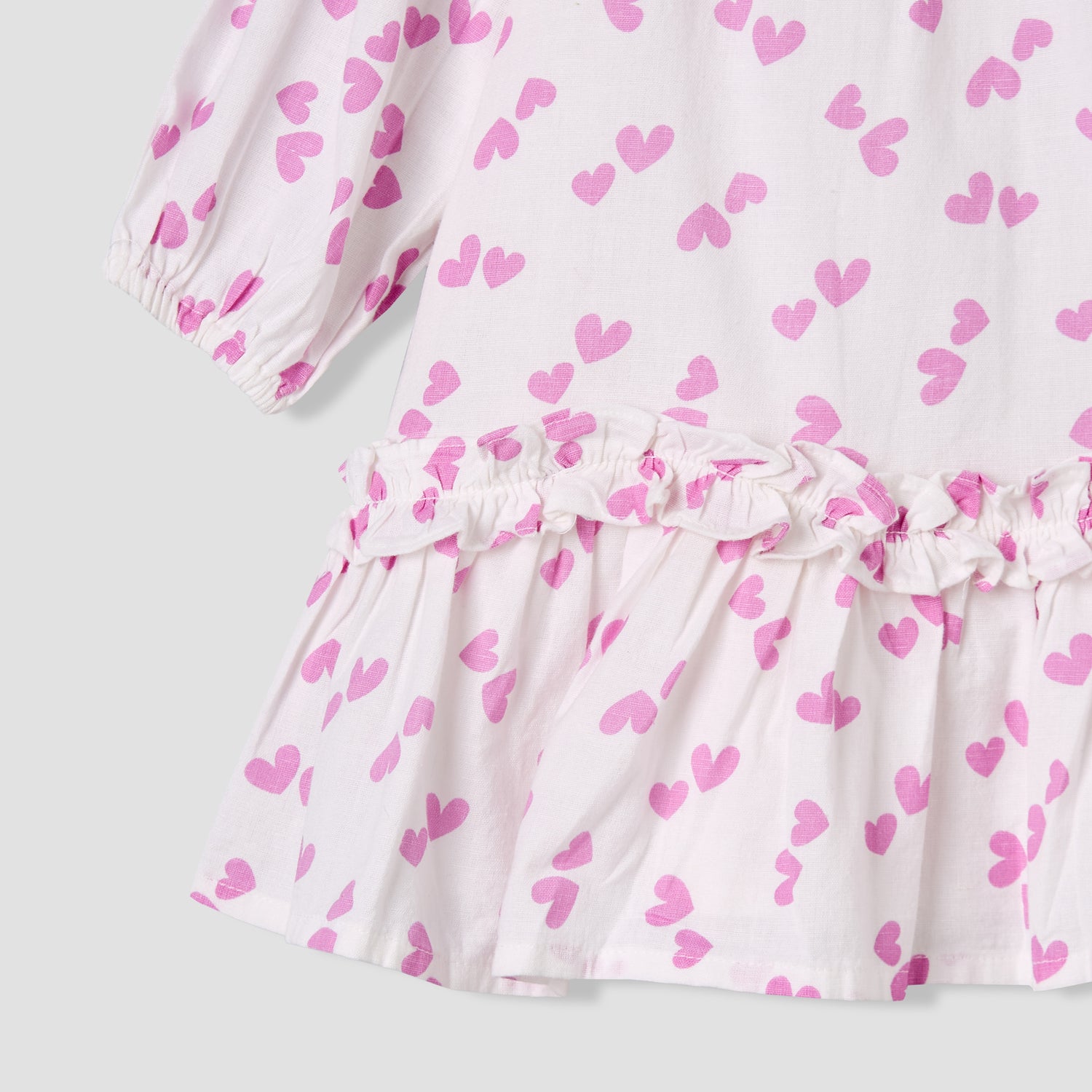 Juniors Sailor Collar Long Sleeves Drop Waist Dress with Checked Floral Design