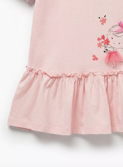 Pack of 2 Juniors Short Sleeves Drop Waist Dress with Print-baby-girls-clothing-dressesandjumpsuits-image-6