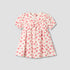Juniors Round Neck Short Sleeves A-line Dress with Heart Print - Multicolour / 12-18 mths