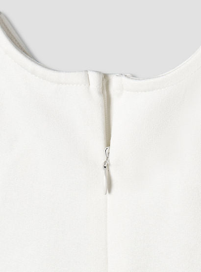 Juniors Round Neck Short Sleeves A-Line Dress with Zip Closure-baby-girls-clothing-dressesandjumpsuits-image-5