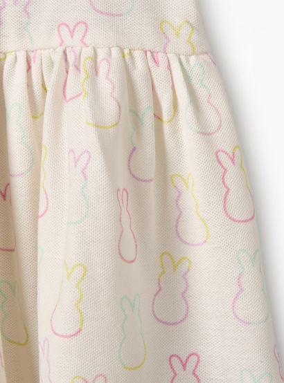 Juniors Collared Short Sleeves Dress with Bunny Print-baby-girls-clothing-dressesandjumpsuits-image-5