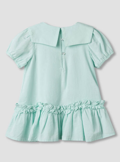 Juniors Sailor Collar Long Sleeves Drop Waist Dress with Ruffle Hem-baby-girls-clothing-dressesandjumpsuits-image-3