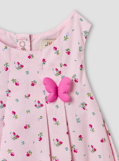 Juniors Round Neck Sleeveless A-line Dress with Floral Print-baby-girls-clothing-dressesandjumpsuits-image-4