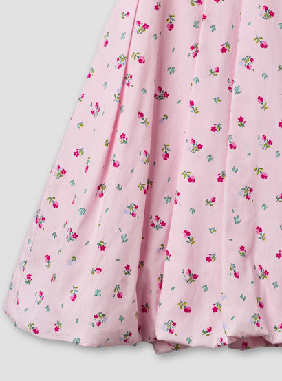 Juniors Round Neck Sleeveless A-line Dress with Floral Print-baby-girls-clothing-dressesandjumpsuits-image-5