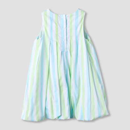 Juniors Round Neck Sleeveless A-line Dress with Floral Print