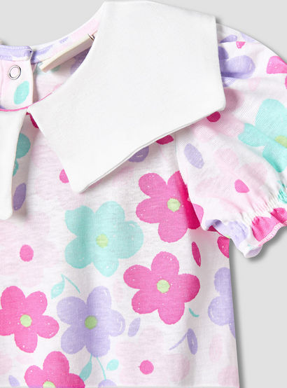 Pack of 2 Juniors Short Sleeves Drop Waist Dress with Floral Print-baby-girls-clothing-dressesandjumpsuits-image-5
