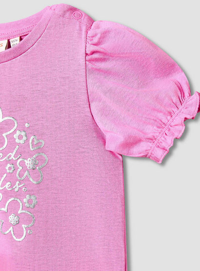 Pack of 2 Juniors Short Sleeves Drop Waist Dress with Floral Print-baby-girls-clothing-dressesandjumpsuits-image-6