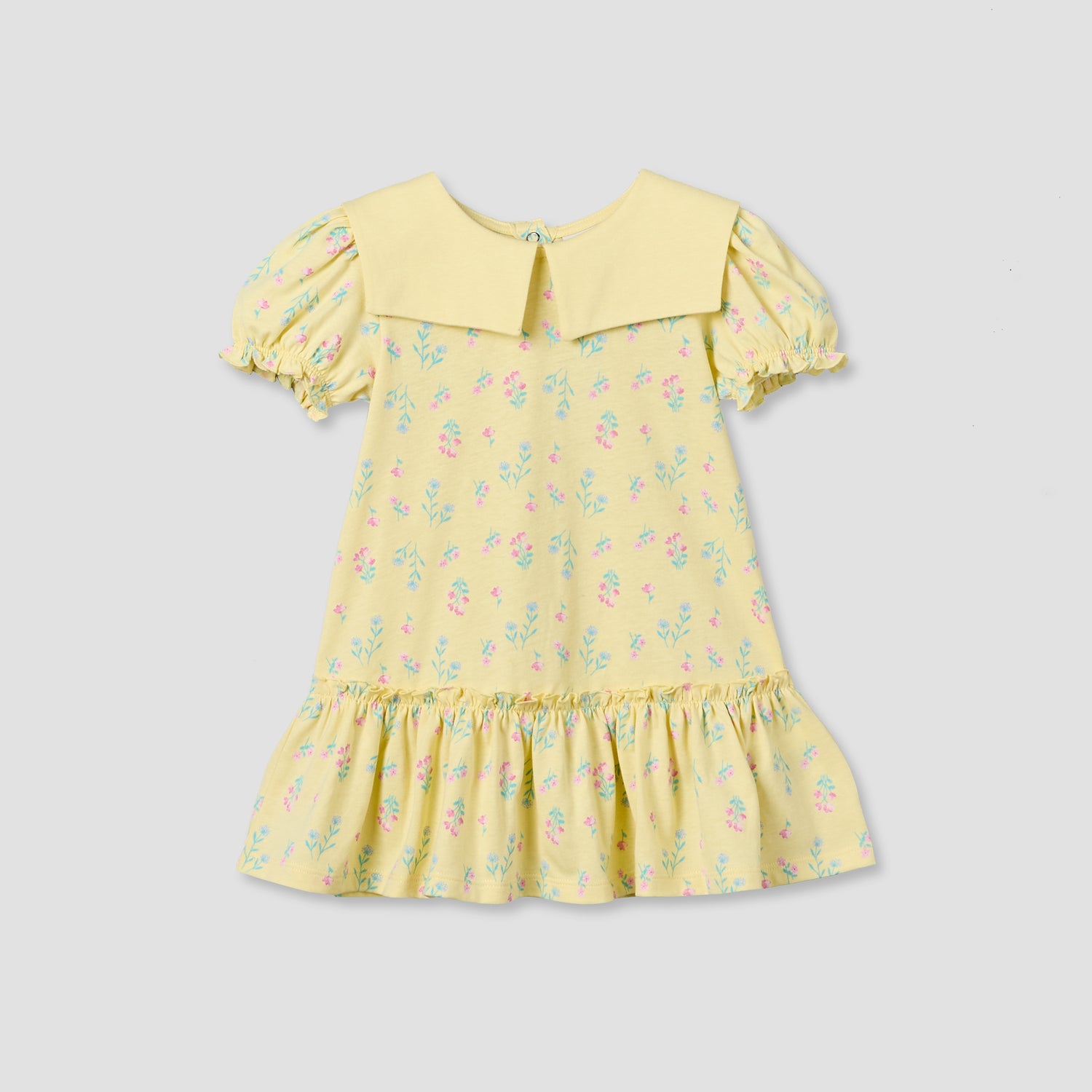 Pack of 2 Juniors Round Neck Short Sleeve Dress with Floral Print