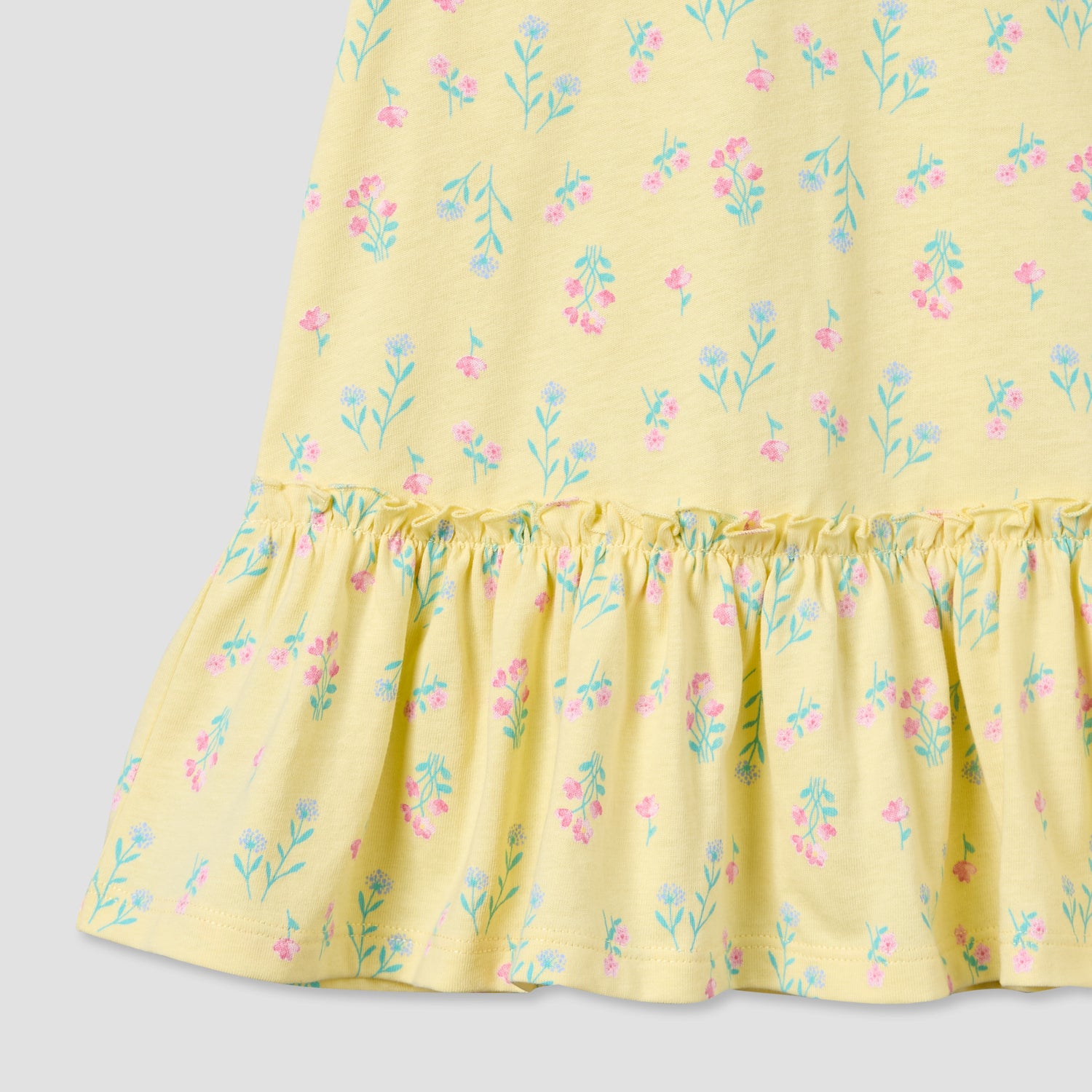 Pack of 2 Juniors Round Neck Short Sleeve Dress with Floral Print