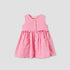 Juniors Round Neck Sleeveless Knee Length A-line Dress with Front Pockets - Pink / 12-18 mths