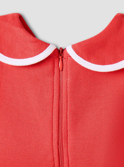 Juniors Peter Pan Collar Sleeveless Knee Length Dress with Zip Closure-baby-girls-clothing-dressesandjumpsuits-image-4