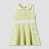 Juniors Peter Pan Collar Sleeveless Knee Length Dress with Zip Closure - Green / 24-36 mths