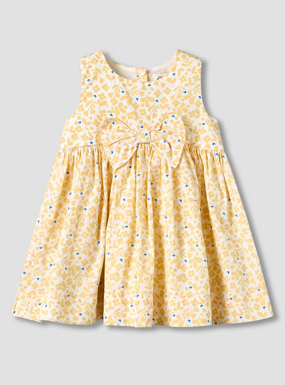 Juniors Round Neck Sleeveless Knee-Length Dress with Floral Print-baby-girls-clothing-dressesandjumpsuits-image-2