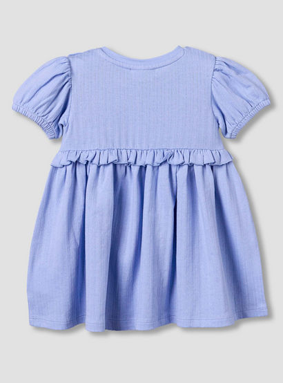 Juniors Round Neck Short Sleeves A-line Dress with Print-baby-girls-clothing-dressesandjumpsuits-image-3