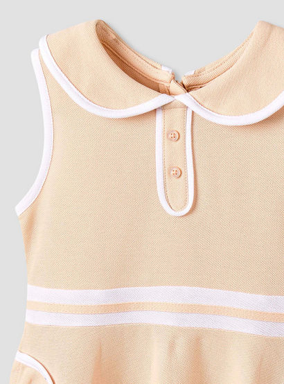 Juniors Peter Pan Collar Sleeveless Knee Length Dress with Zip Closure-baby-girls-clothing-dressesandjumpsuits-image-3