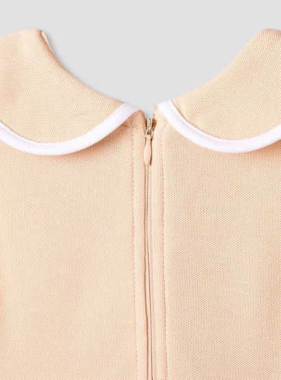 Juniors Peter Pan Collar Sleeveless Knee Length Dress with Zip Closure-baby-girls-clothing-dressesandjumpsuits-image-4