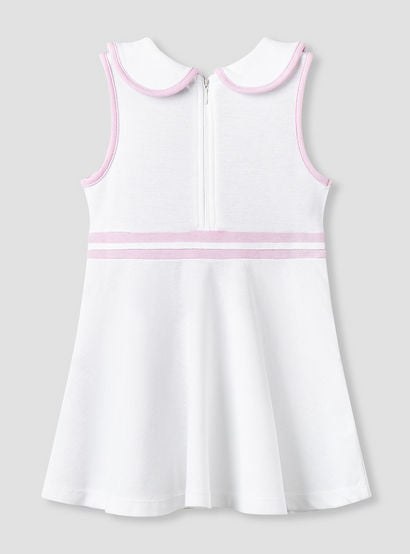 Juniors Peter Pan Collar Sleeveless Knee Length Dress with Zip Closure-baby-girls-clothing-dressesandjumpsuits-image-2