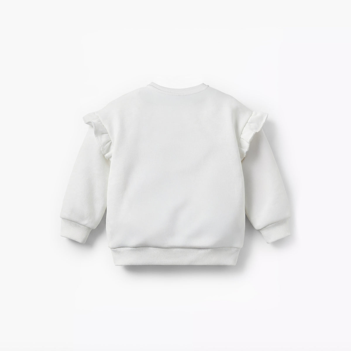 Juniors Bow Print Sweatshirt with Long Sleeves