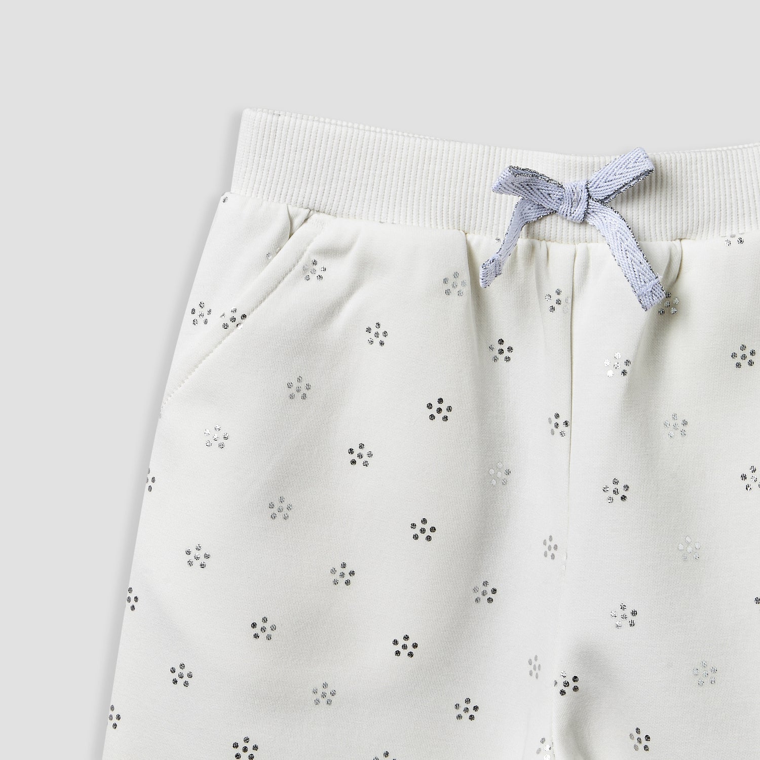 Juniors Hooded Long Sleeve Jacket and Joggers Set with Glitter Print