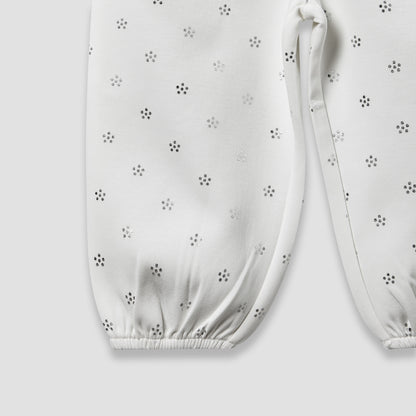 Juniors Hooded Long Sleeve Jacket and Joggers Set with Glitter Print