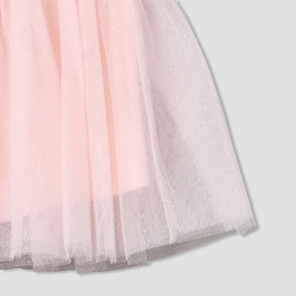 Juniors Round Neck Short Sleeves Ruffled Top and Skirt Set