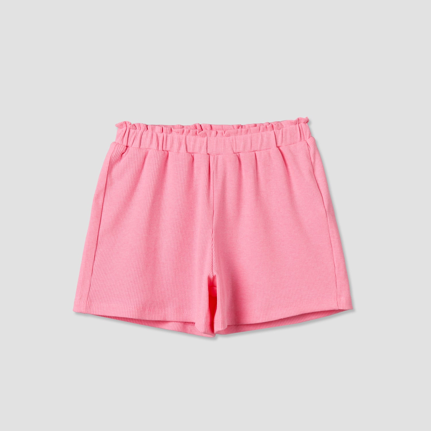 Juniors Round Neck Short Sleeves Top and Shorts Set with Bow Accent