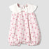 Juniors Peter Pan Collar Sleeveless Romper with Bow Print - Multicolour / 12-18 mths