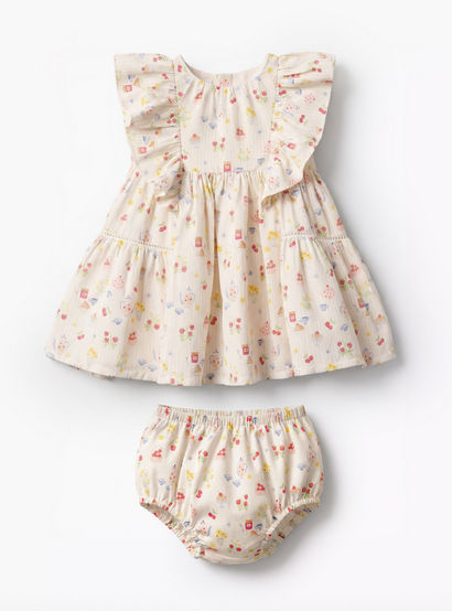 Juniors Round Neck Sleeveless Dress with Bloomers-baby-girls-clothing-dressesandjumpsuits-image-2