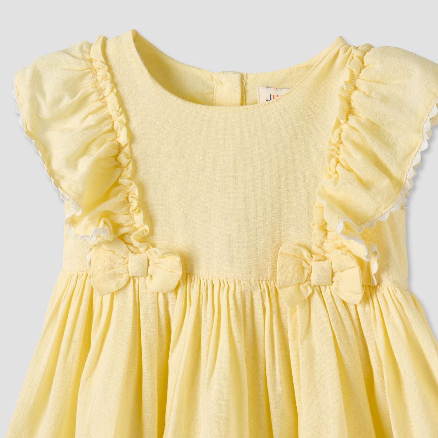 Juniors Round Neck Short Sleeves Knee Length A-line Dress with Headband