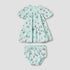 Juniors Round Neck Short Sleeves Dress with Bloomers - Blue / 24-36 mths
