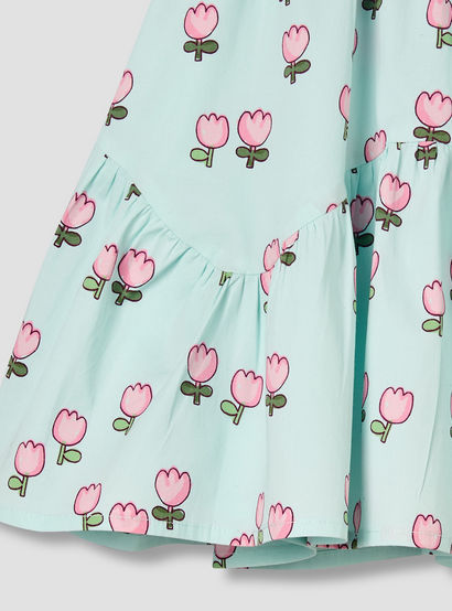 Juniors Round Neck Short Sleeves Dress with Bloomers-baby-girls-clothing-dressesandjumpsuits-image-5